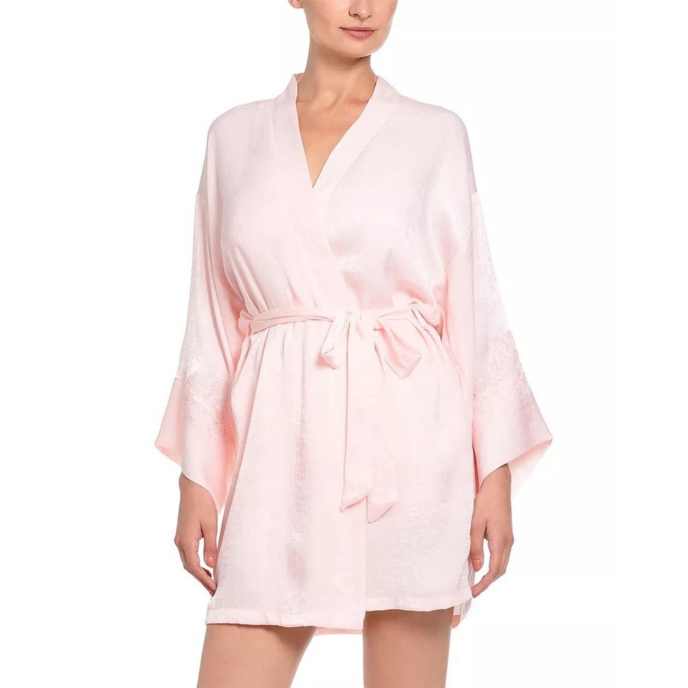 In Bloom by Jonquil Women's Everlee Wrap‎ Robe Size XL Rose Light Pink